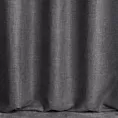 Zasłona szyta na taśmie fala LOVELY grafitowa z widocznym ozdobnym splotem, o naturalnym charakterze