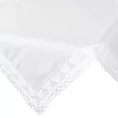 Obrus na stół 85x85 cm biały zdobiony koronką - NATALY - Eurofirany