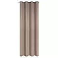 Zasłona brązowa z matowej tkaniny z widocznym naturalnym splotem 140x250 cm przelotka - ADELINA Eurofirany