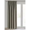 Zasłona ciemnobeżowa zaciemniająca gładka półmatowa 135x270 cm taśma LOGAN Eurofirany
