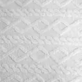 Koc  200x220 cm biały z ozdobnym plecionym warkoczem DESIGN 91 Eurofirany
