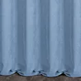 Zasłona szyta na taśmie 8 cm jasnoniebieska z miękkiej tkaniny o welurowej strukturze