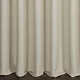 Zasłona szyta na flexach kremowa z miękkiej tkaniny o naturalnym splocie w stylu ekologicznym