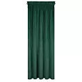 Zasłona ciemnozielona z ekskluzywnego matowego welwetu 140x270 cm taśma RIA Diva Line Eurofirany