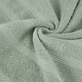 Ręcznik kąpielowy 100x150 cm bawełniany kolor jasnomiętowy z ozdobną bordiurą 500 g/m2 MILO Eurofirany