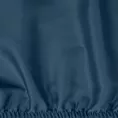 Prześcieradło z gumką 140x200 cm z satyny bawełnianej kolor granatowy 125 g/m2 DINA Diva Line Eurofirany