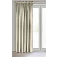 Zasłona beżowa z tkaniny welwetowej 140x270 cm taśma ROSA Design 91 Eurofirany