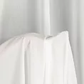 Firana biała z tkaniny szyfonowej zdobiona delikatnymi prążkami 135x270 cm taśma ROSSI Eurofirany