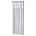 Dekoracja okienna biała z miękkim trójwymiarowym wzorem w stylu boho 140x250 cm przelotka ESTERA Eurofirany