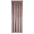 Zasłona pudrowo różowa z ekskluzywnego matowego welwetu 140x270 cm taśma RIA Diva Line Eurofirany