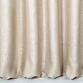 Zasłona szyta na taśmie fala CANDY beżowa z tkaniny z strukturalnym spolotem