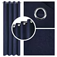 Zasłona granatowa z tkaniny welurowej 420x260 cm przelotka - Dora Eurofirany