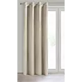 Zasłona jasnobeżowa z tkaniny welwetowej 140x250 cm przelotka ROSA Design 91 Eurofirany