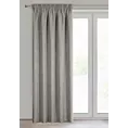 Zasłona ciemnobeżowa w stylu eko 140x270 cm taśma JULA2 Eurofirany
