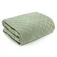 Narzuta welwetowa jasnozielona 170x210 cm pikowana metodą hot press SOFIA 4 EUROFIRANY PREMIUM