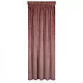 Zasłona różowa z ekskluzywnego matowego welwetu 140x270 cm taśma VILLA Eurofirany