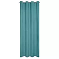 Zasłona ciemnoturkusowa  zaciemniająca o strukturalnym wzorze  135x250 cm przelotka CARLO Eurofirany