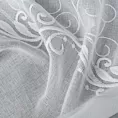 Tkanina firanowa miękka, półprzezroczysta etamina, zdobiona  haftem,Eurofirany