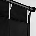 Zasłona czarna z welwetowej tkaniny 125x270 cm system flex - MELANIE Eurofirany
