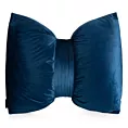 Poduszka 45x55 cm welwetowa kolor granatowy w kształcie kokardy KOKARDA  Eurofirany