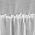 Firana biała z etaminy z jedną falbaną 140x250 cm taśma LENA 1 Eurofirany