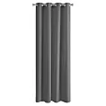 Zasłona grafitowa z matowej gładkiej tkaniny 140x250 cm przelotka RITA Eurofirany