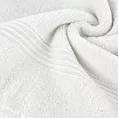 Ręcznik do rąk 30x50 cm bawełniany kolor biały 0 twist zdobiony paseczkami 550 g/m2 MOLLY Eurofirany