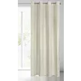 Zasłona kremowa z wytłaczanym wzorem, welwetowa 140x250 cm przelotka ARETA Eurofirany