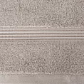 Ręcznik kąpielowy 50x90 cm bawełniany kolor beżowy 0 twist zdobiony paseczkami 550 g/m2 MOLLY Eurofirany
