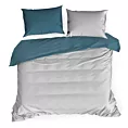 Pościel 180x200 bawełniana kolor jasnoszary, turkusowy dwustronna NOVA 3 Eurofirany