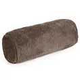 Poduszka wałek 15x45 cm beżowy z miękkiej futrzanej tkaniny  NINA Eurofirany