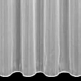 Firana szyta na taśmie 5 cm biała z delikatnego materialu z efektem deszczyku, wykończona obciąznikiem