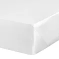 Prześcieradło bez gumki 160x210 cm z satyny bawełnianej kolor biały 125 g/m2 DINA Diva Line Eurofirany