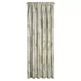 Zasłona kremowa z błyszczącym marmurkowym wzorem z tkaniny welwetowej 140x270 cm taśma ELLA Eurofirany