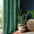 Zasłona zielona z miękkiego welwetu 140x250 cm przelotka SUZANA Eurofirany