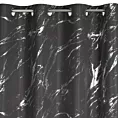 Zasłona stalowo, srebrzysta zdobiona nadrukiem marmurku 140x250 cm przelotka LANI Eurofirany
