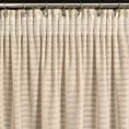 Zasłona beżowa zdobiona nicią szenilową z tkaniny szyfonowej 135x270 taśma REINA Eva Minge Eurofirany