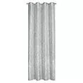 Zasłona szara o płóciennym splocie w stylu eko 140x250 cm przelotka LIREN Eurofirany
