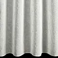 Zasłona biała zdobiona szenilowym haftem w liście 140x250 cm przelotki - ILENA Eurofirany