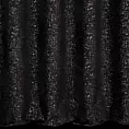 Zasłona szyta na taśmie fala czarno srebrna z miękkiej tkaniny szenilowej przetykanej błyszczącą nicią Italissima Eva Minge