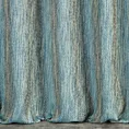 Zasłona szyta na tunelu ELLEN turkusowa z grubotkanej tkaniny z efektem dwukolorowej nici i lekkim połyskiem Italissima Eva Minge