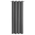 Zasłona grafitowa, matowa 140x250 cm przelotka - TRIS Eurofirany