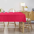 Obrus szyty DORA - HIT amarantowy z miękkiej tkaniny o welurowej strukturze