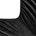 Prześcieradło polarowe z gumką 180x200 cm kolor czarny 250 g/m2 FLANO Eurofirany