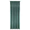 Zasłona ciemnoturkusowa welwetowa z kryształami 140x270 cm taśma AURORA Eurofirany