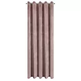 Zasłona pudrowo różowa z ekskluzywnego matowego welwetu 140x250 cm przelotka VILLA Eurofirany