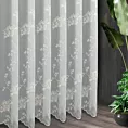 Tkanina firanowa zdobiona haftem roślinnym Eurofirany