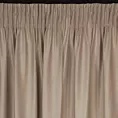 Zasłona beżowo, szampańska z nadrukiem metalicznym z welwetu 140x270 cm taśma MARIELA Eurofirany