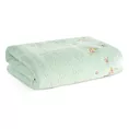 Ręcznik kąpielowy 50x90 cm bawełniany kolor miętowy zdobiony welurową bordiura i haftem DALIA Eurofirany