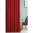 Zasłona szyta na przelotkach bordowa z gładkiej zaciemniającej tkaniny typu dimout